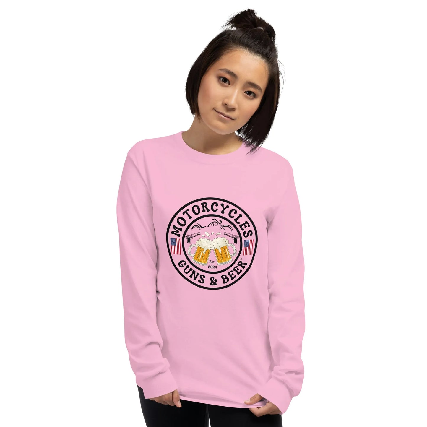 Motorcycles Guns & Beer Long Sleeve - Unisex - ShopMGW Clothing