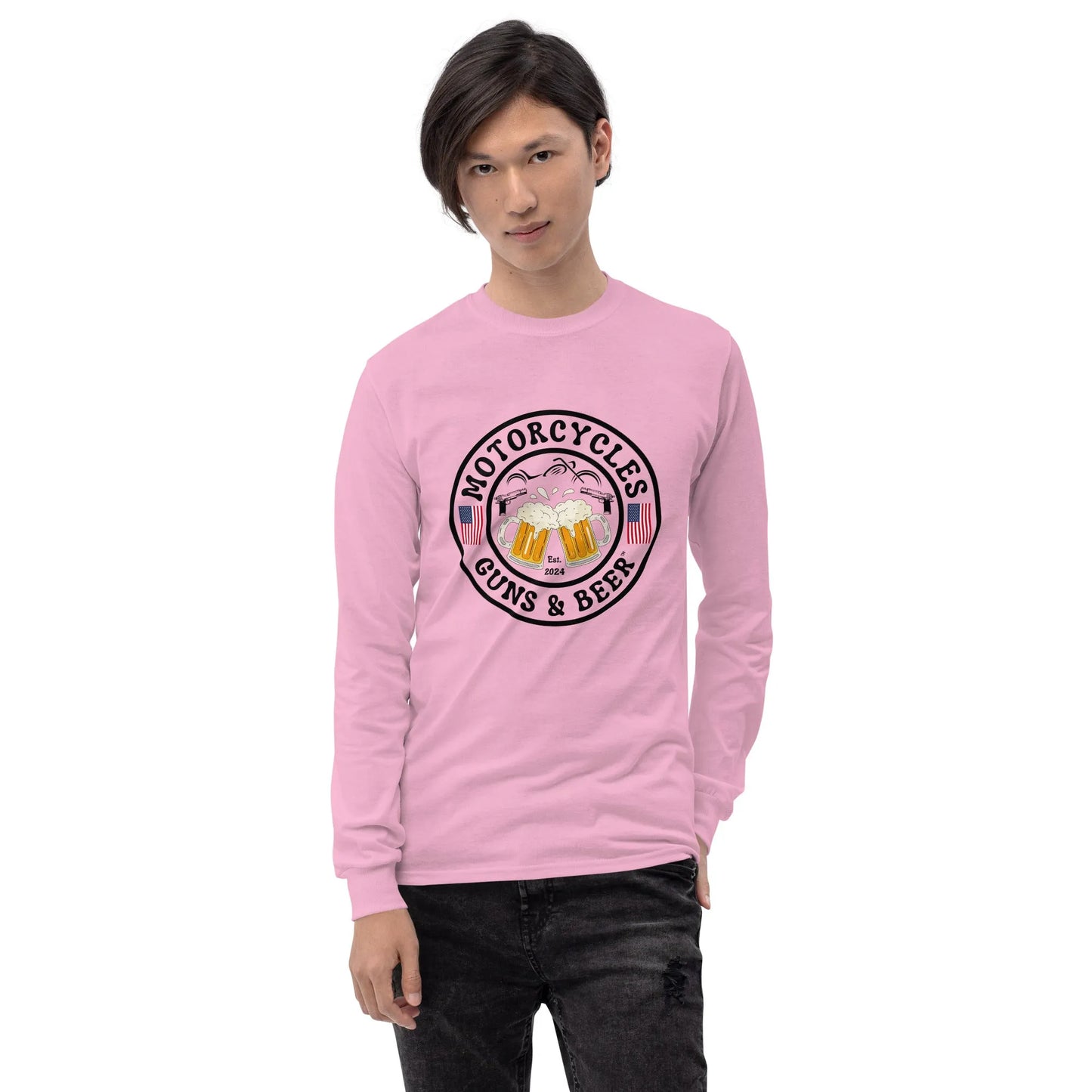 Motorcycles Guns & Beer Long Sleeve - Unisex - ShopMGW Clothing