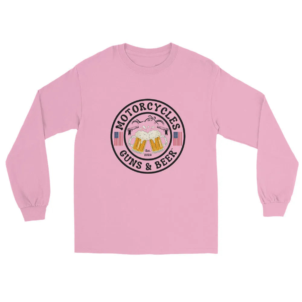 Motorcycles Guns & Beer Long Sleeve - Unisex - ShopMGW Clothing