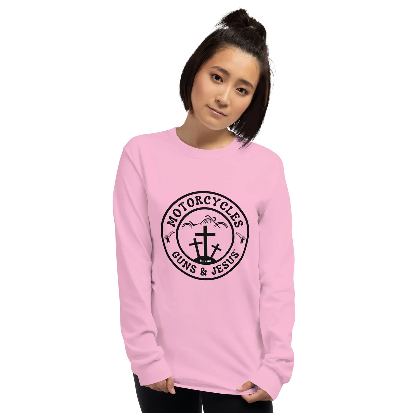 Motorcycles Guns & Jesus Long Sleeve - Unisex - ShopMGW Clothing