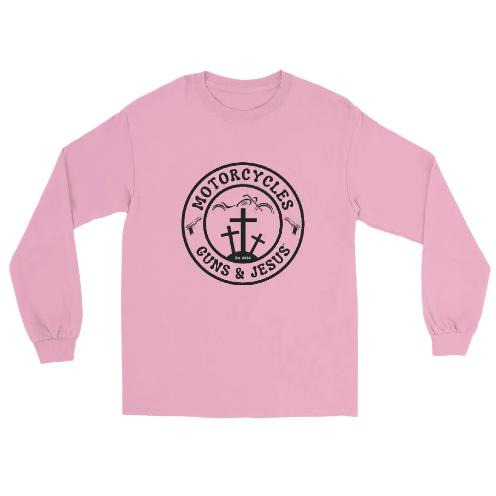 Motorcycles Guns & Jesus Long Sleeve - Unisex - ShopMGW Clothing