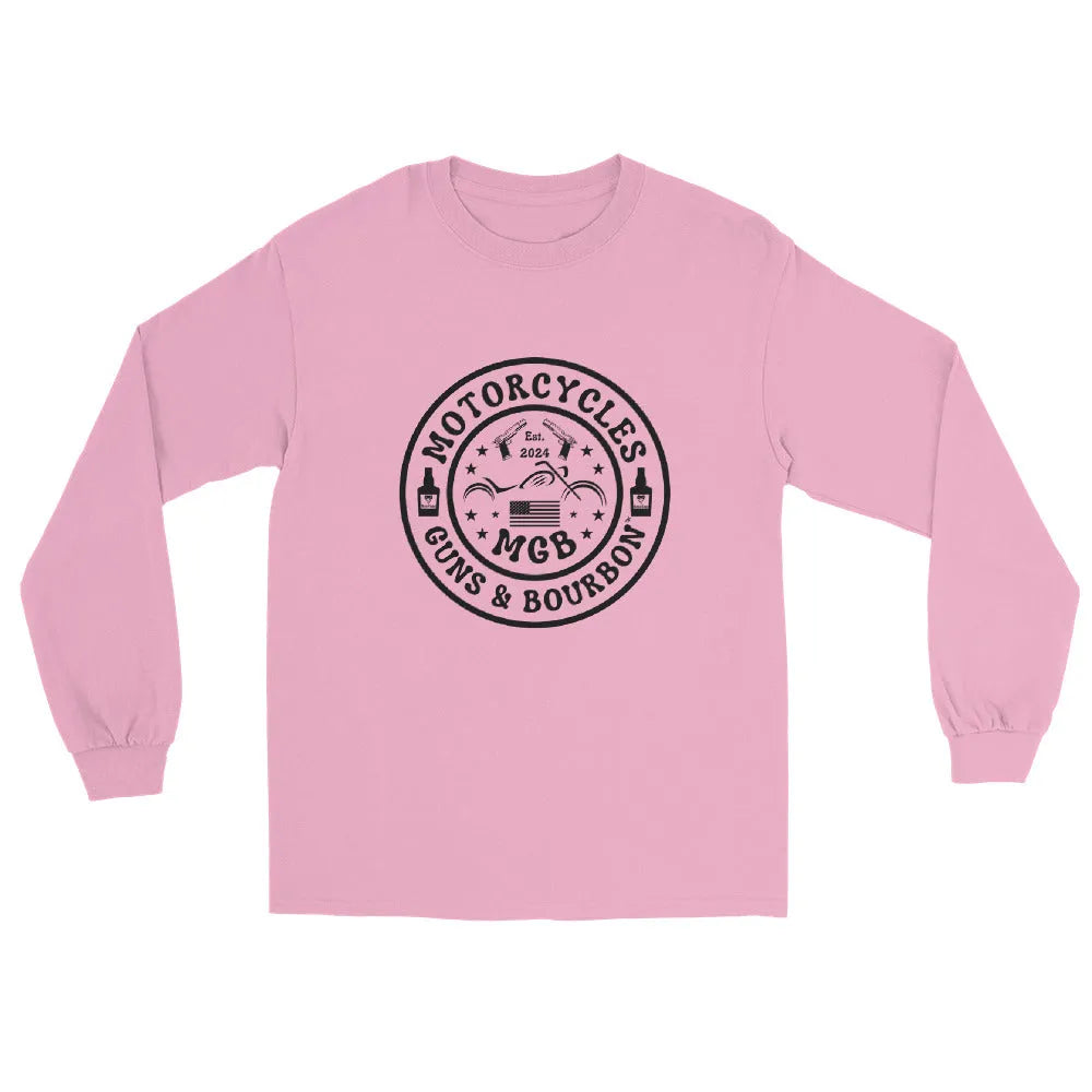 Motorcycles Guns & Bourbon Long Sleeve - Unisex - ShopMGW Clothing