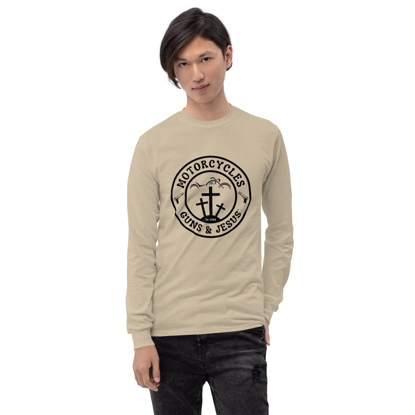 Motorcycles Guns & Jesus Long Sleeve - Unisex - ShopMGW Clothing