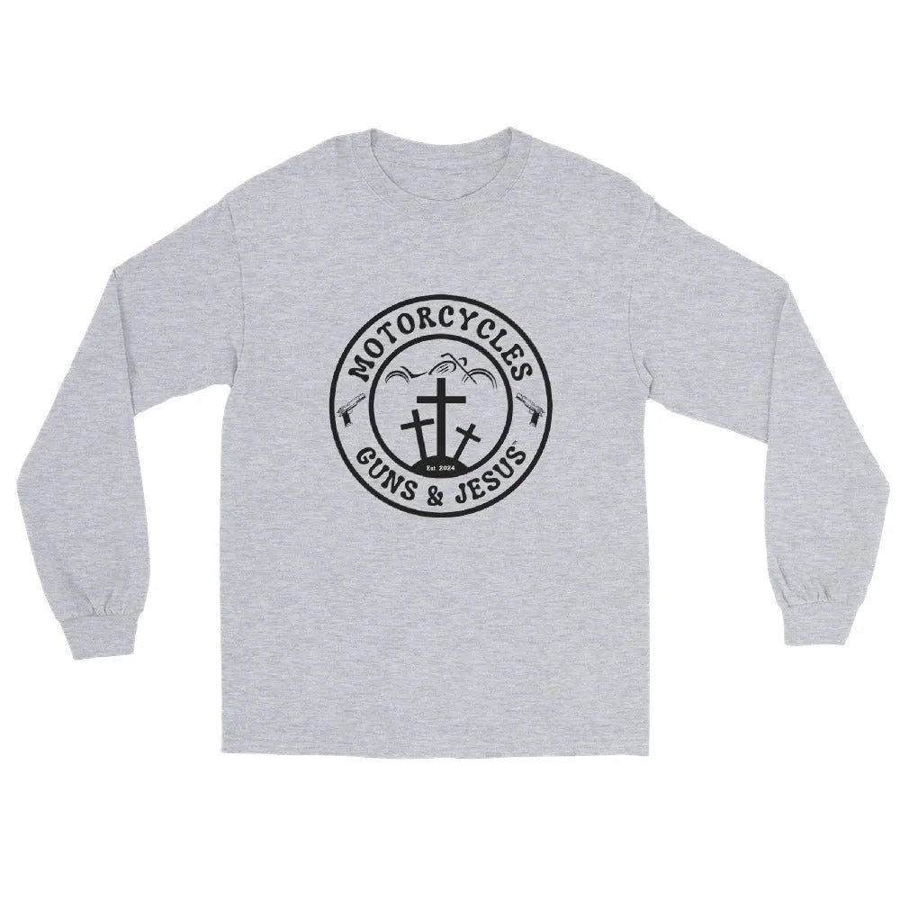 Motorcycles Guns & Jesus Long Sleeve - Unisex - ShopMGW Clothing