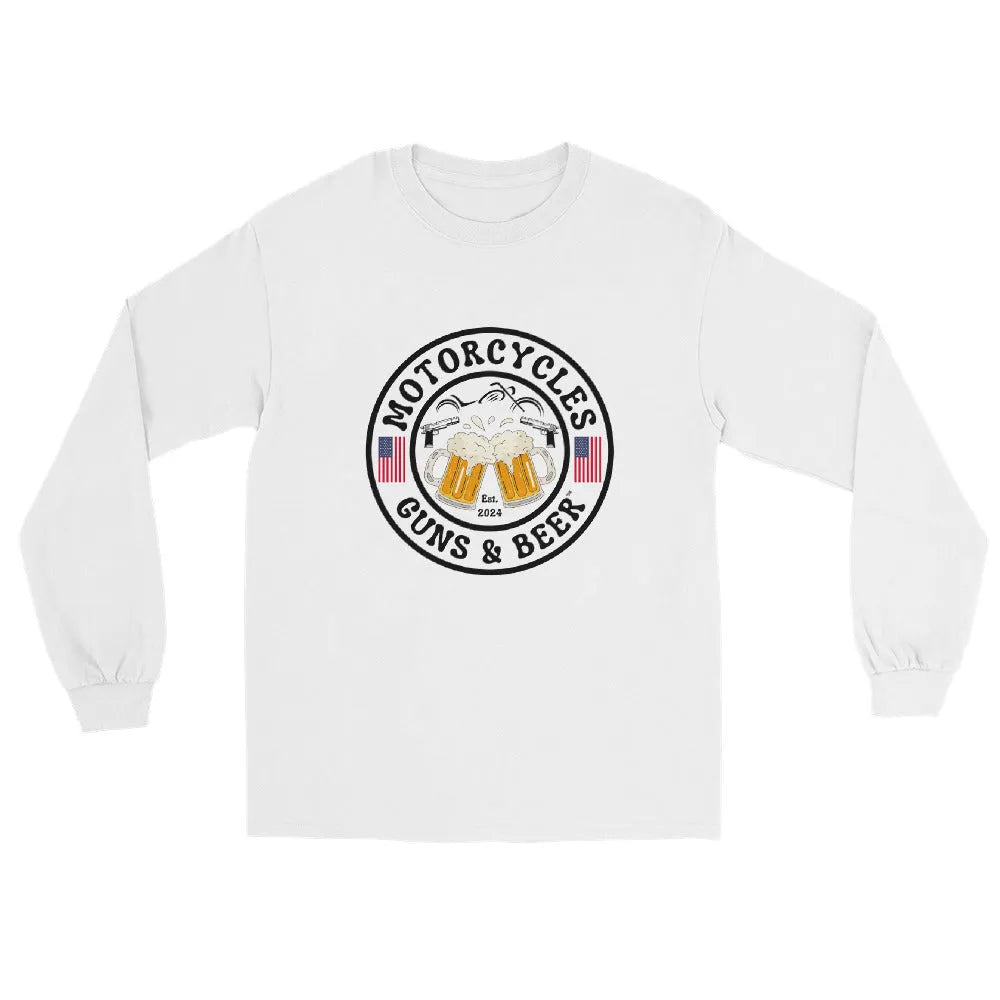 Motorcycles Guns & Beer Long Sleeve - Unisex - ShopMGW Clothing