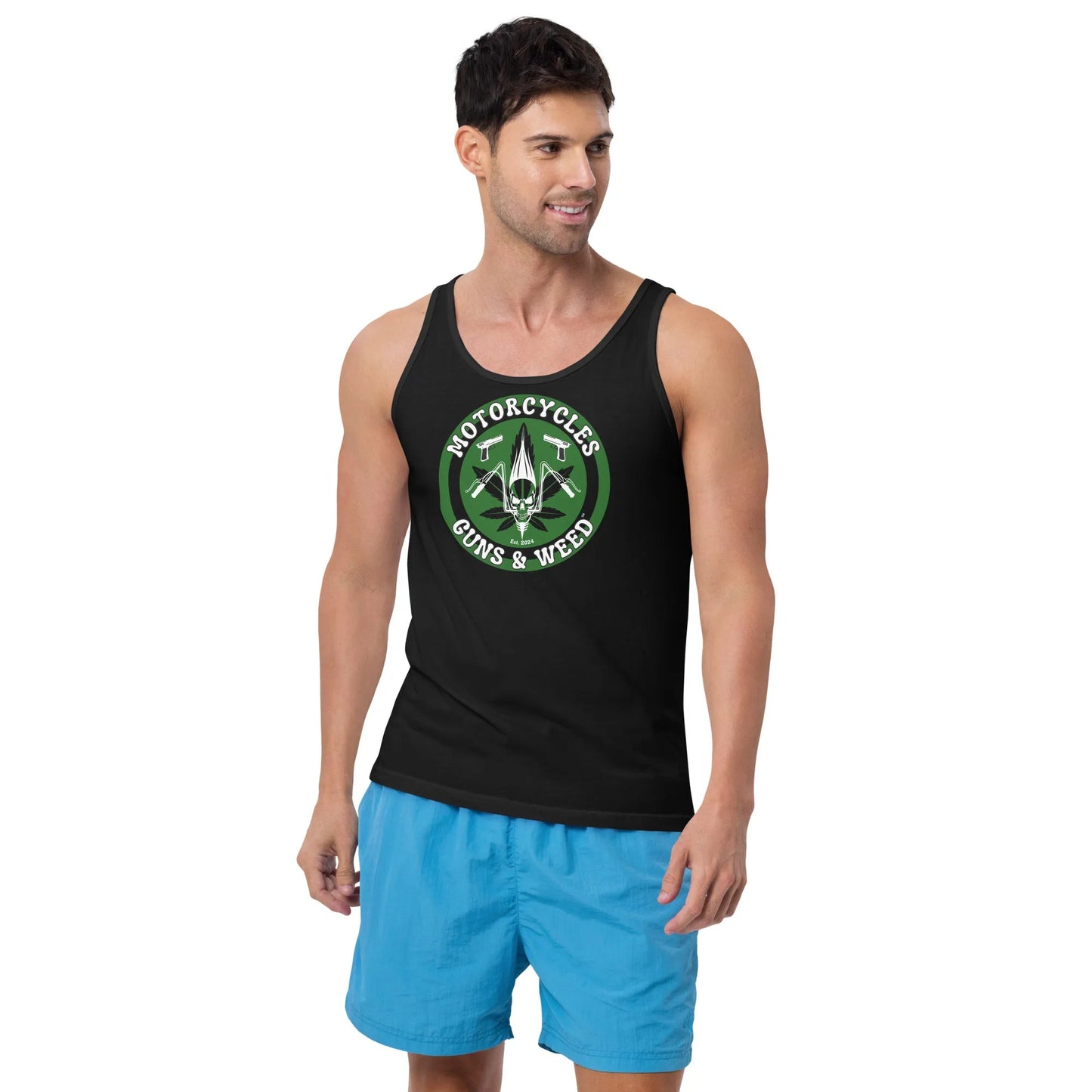 Motorcycles Guns & Weed Tank Top - ShopMGW Clothing