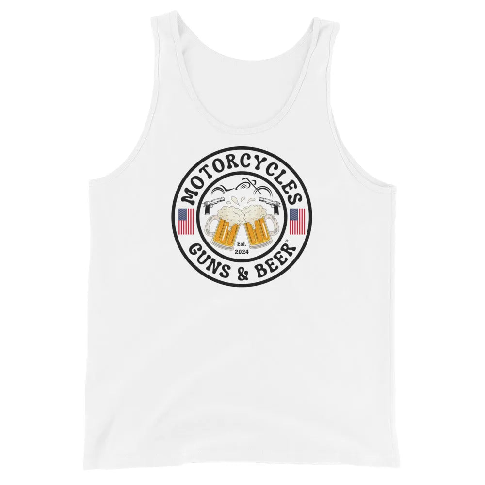 Motorcycles Guns & Beer Tank Top - ShopMGW Clothing