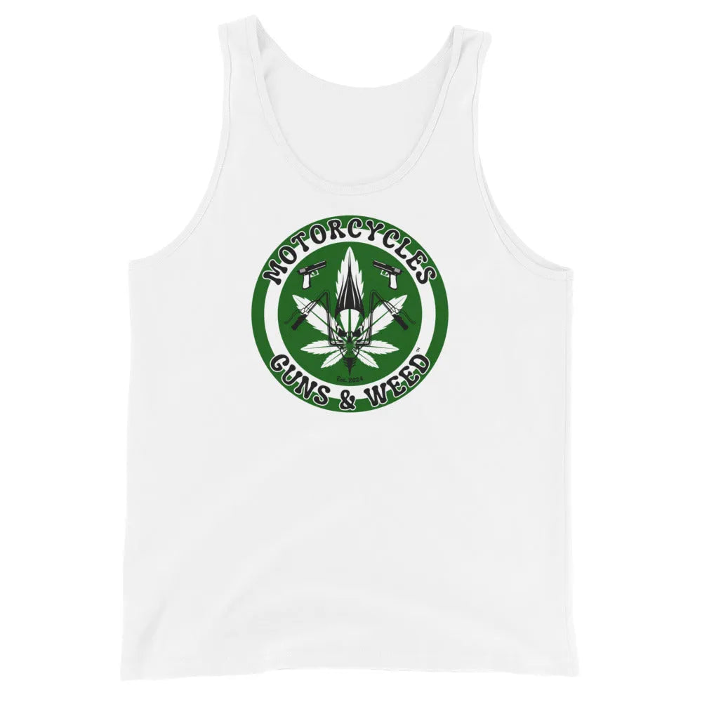 Motorcycles Guns & Weed Tank Top - ShopMGW Clothing