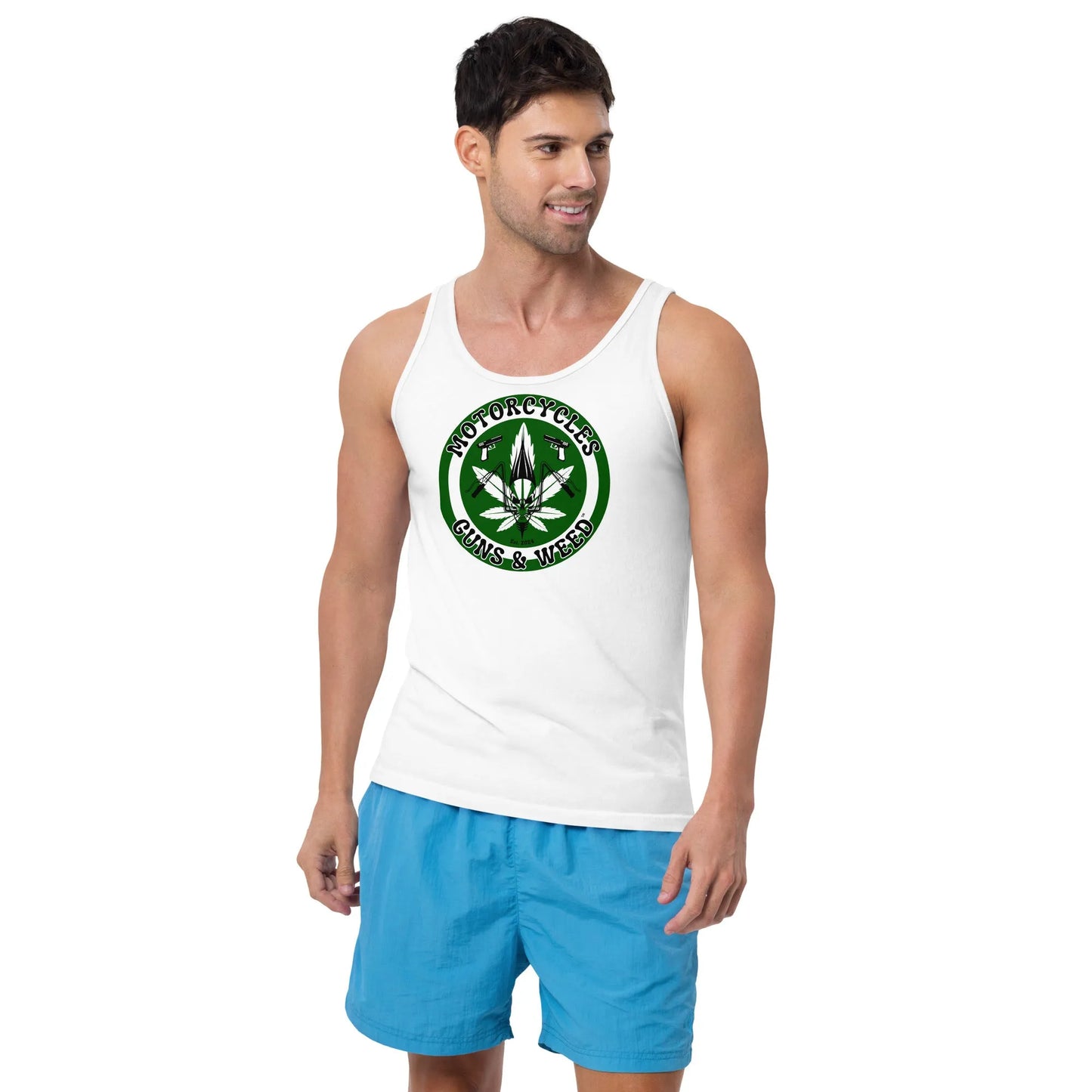 Motorcycles Guns & Weed Tank Top - ShopMGW Clothing
