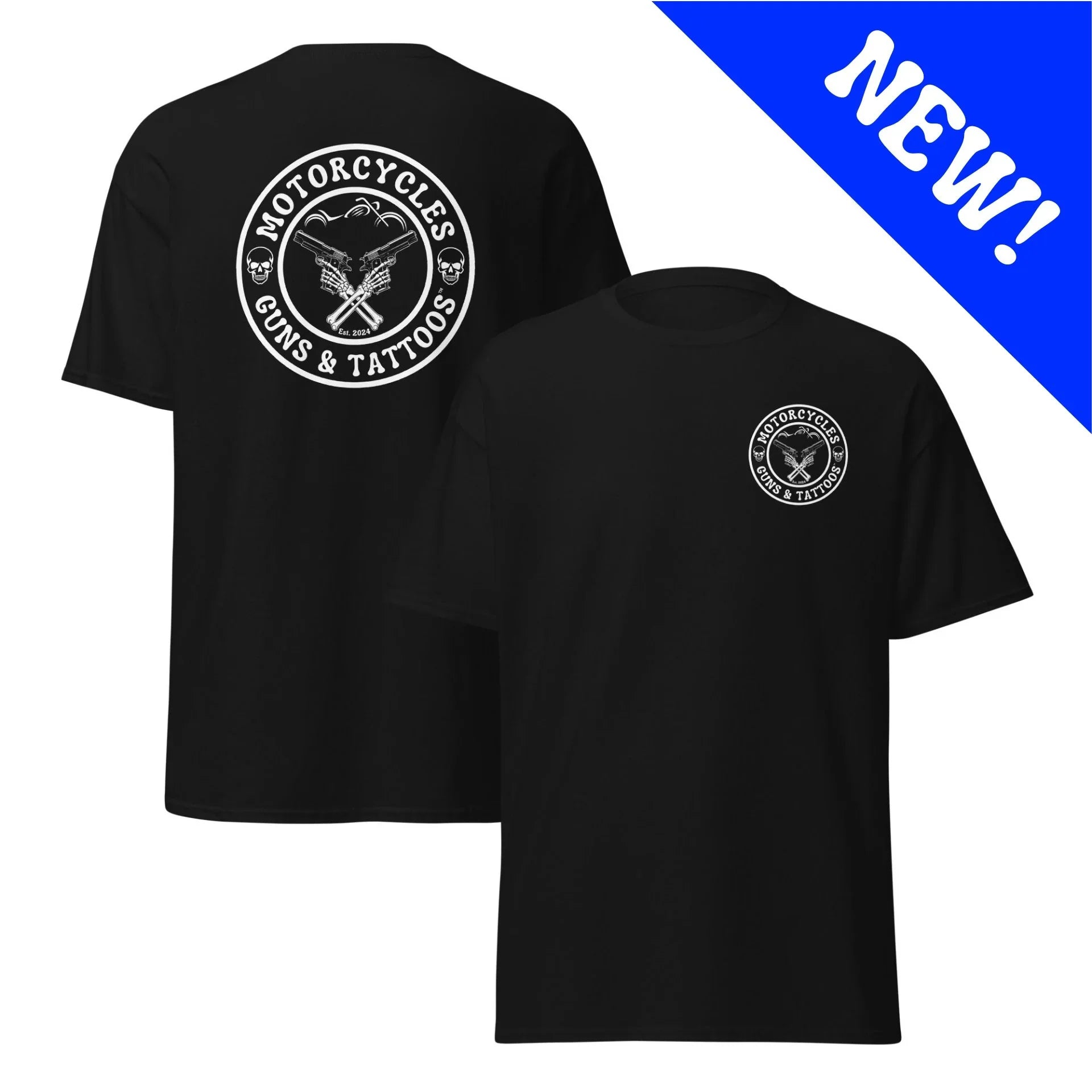 Motorcycle Guns & Tattoos T-shirt