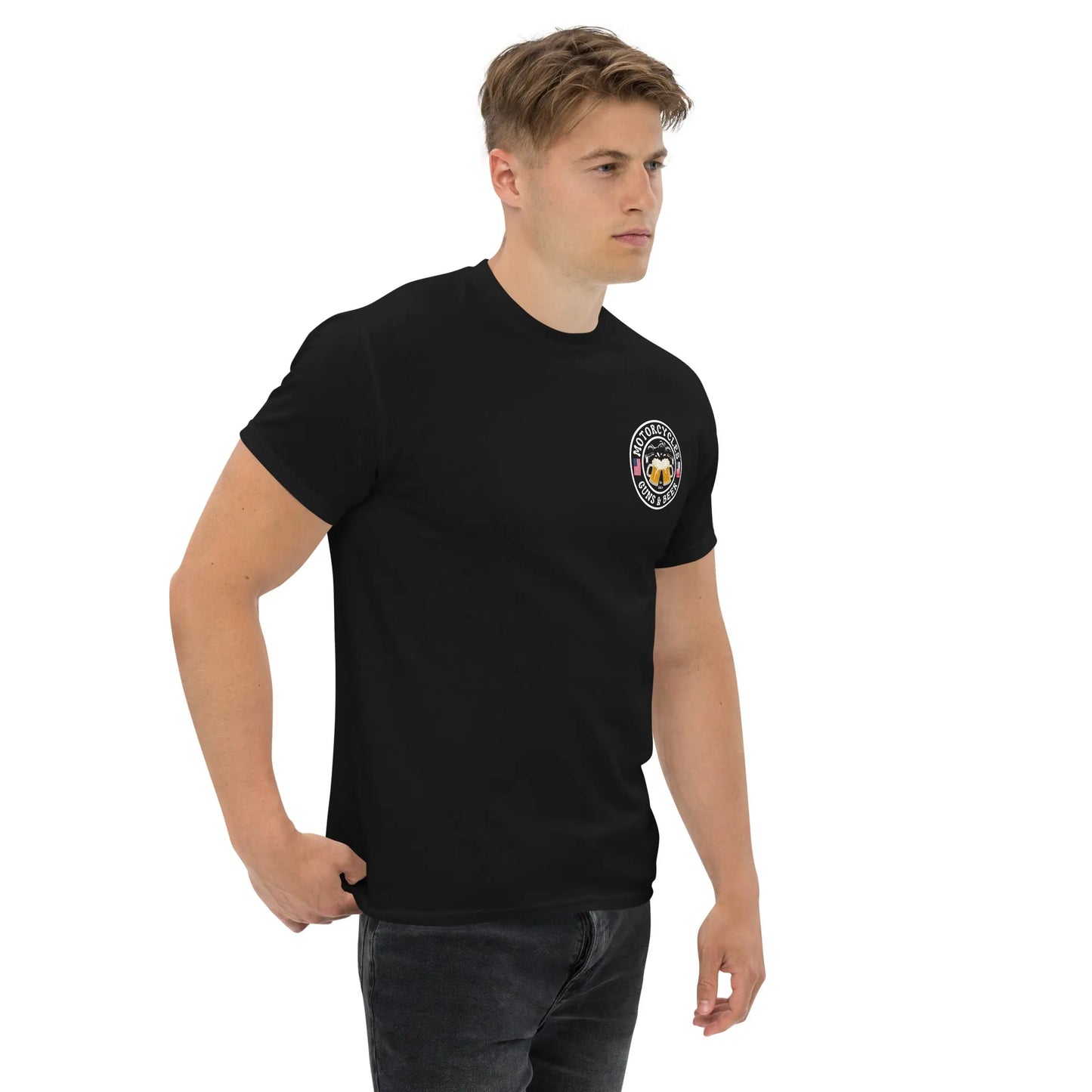 Motorcycles Guns & Beer T-shirt - Unisex - ShopMGW Clothing
