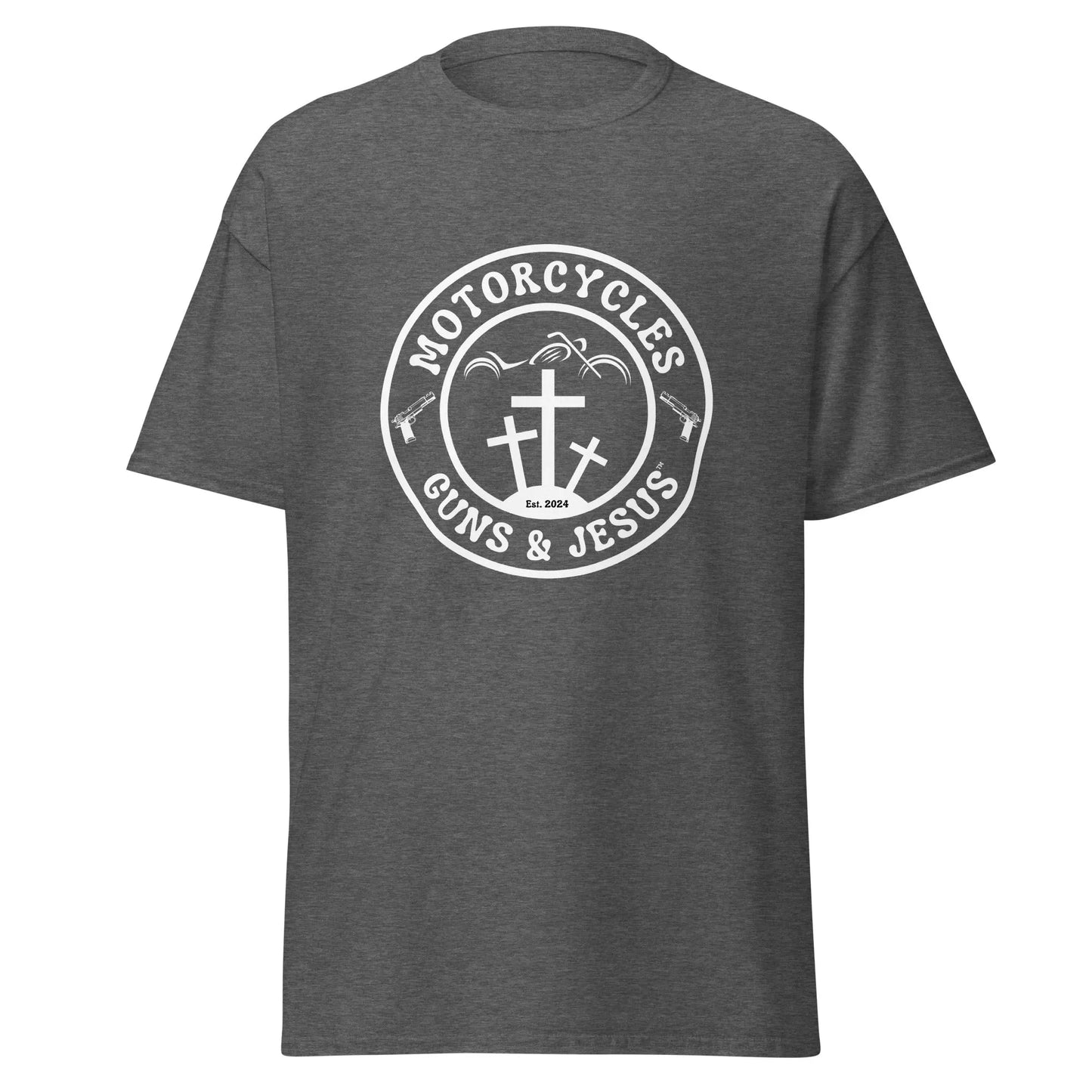 Motorcycles Guns & Jesus T-shirt - Unisex - ShopMGW Clothing