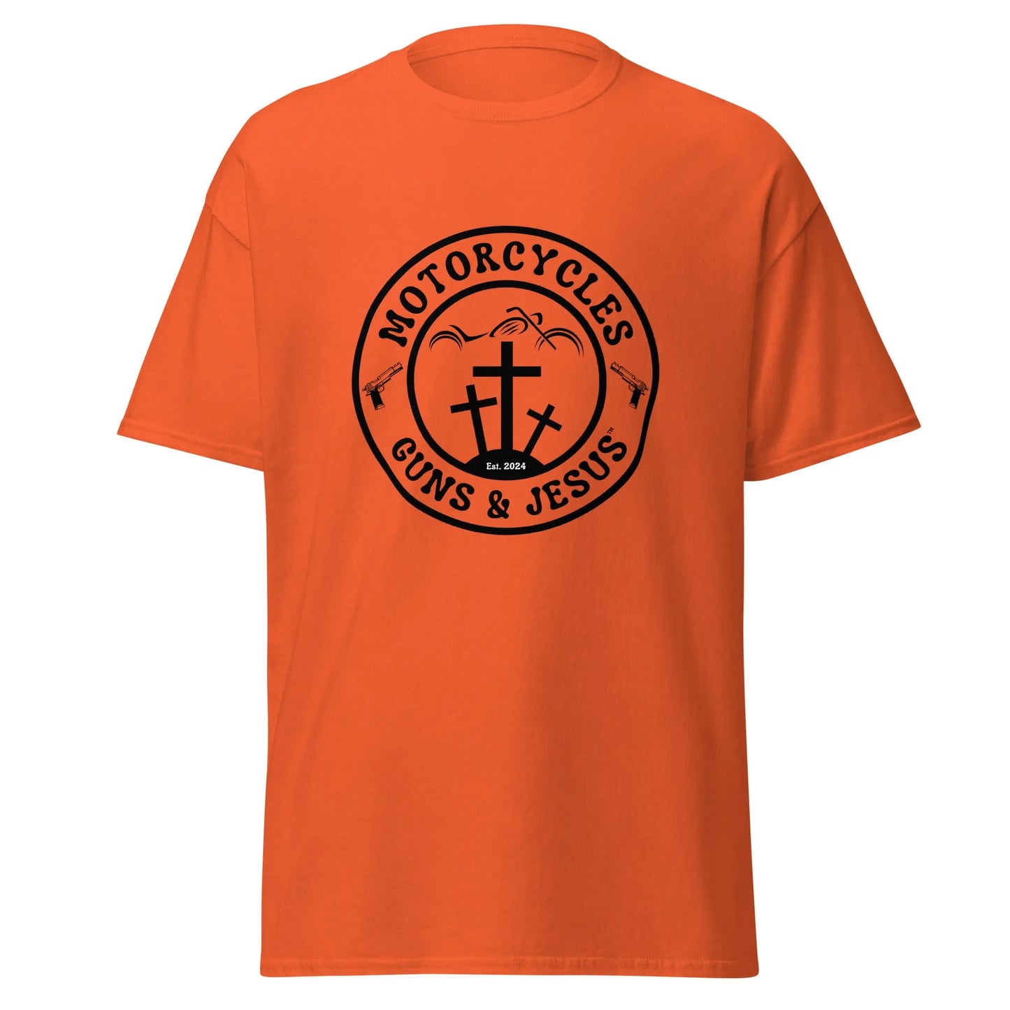 Motorcycles Guns & Jesus T-shirt - Unisex - ShopMGW Clothing
