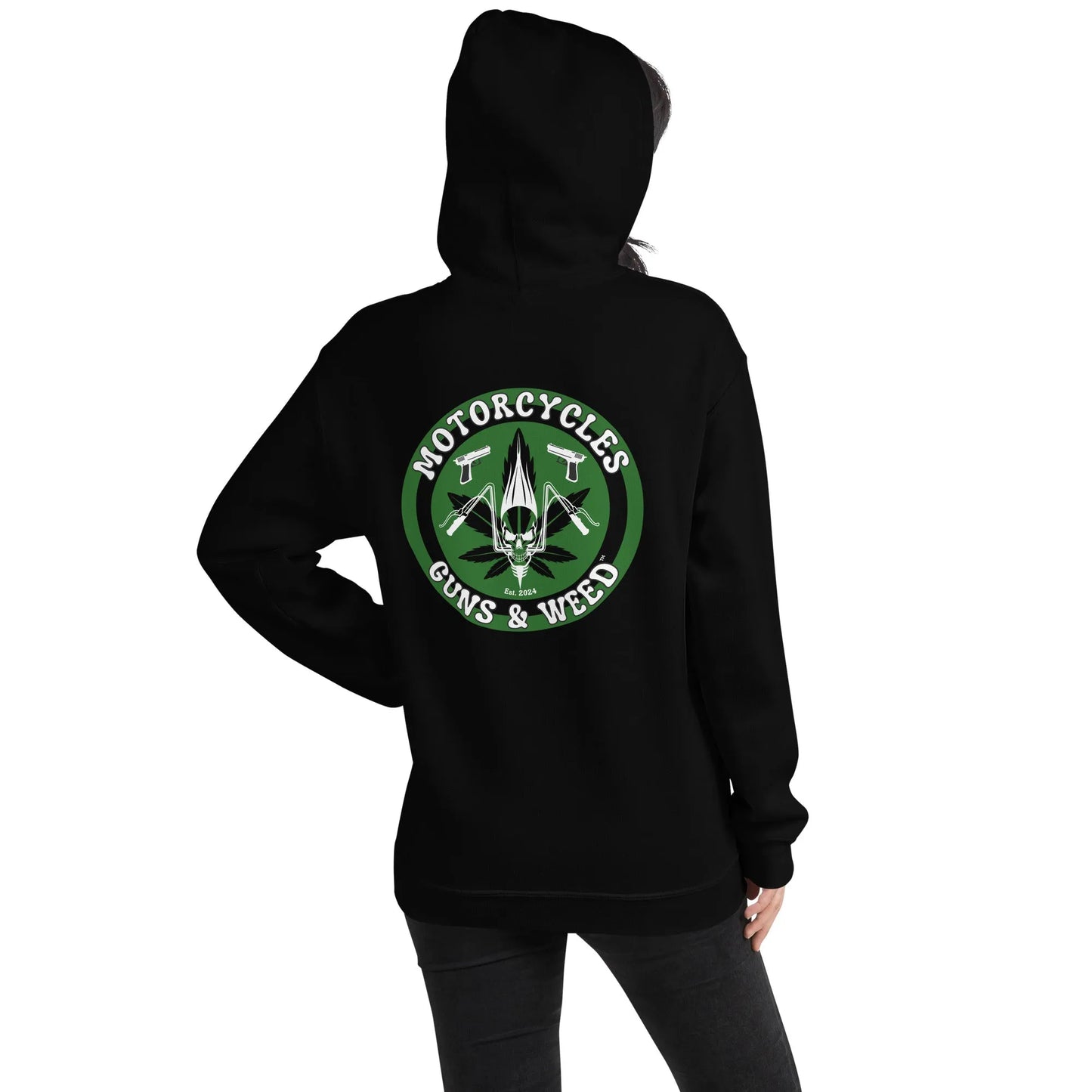 Motorcycles Guns & Weed Hoodie - Unisex - ShopMGW Clothing