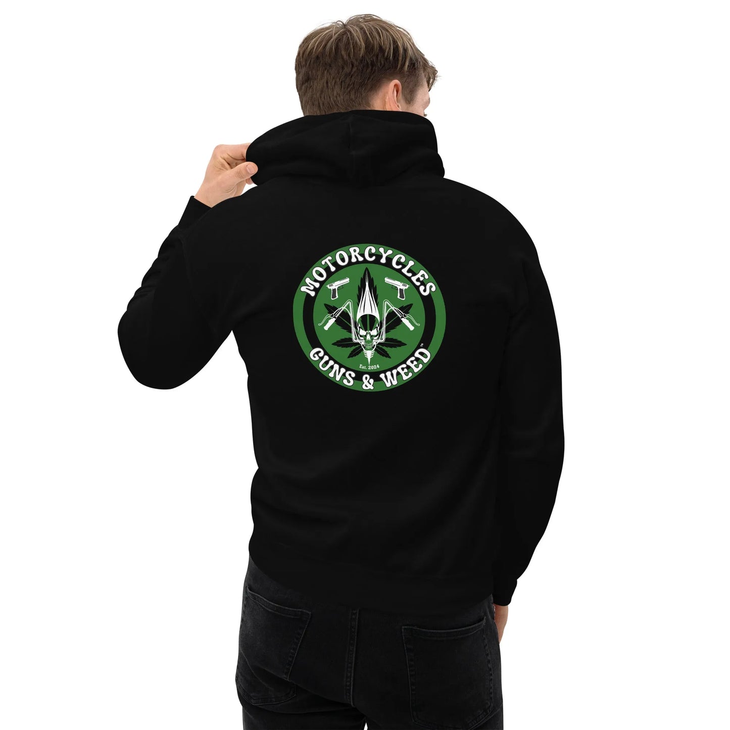 Motorcycles Guns & Weed Hoodie - Unisex - ShopMGW Clothing