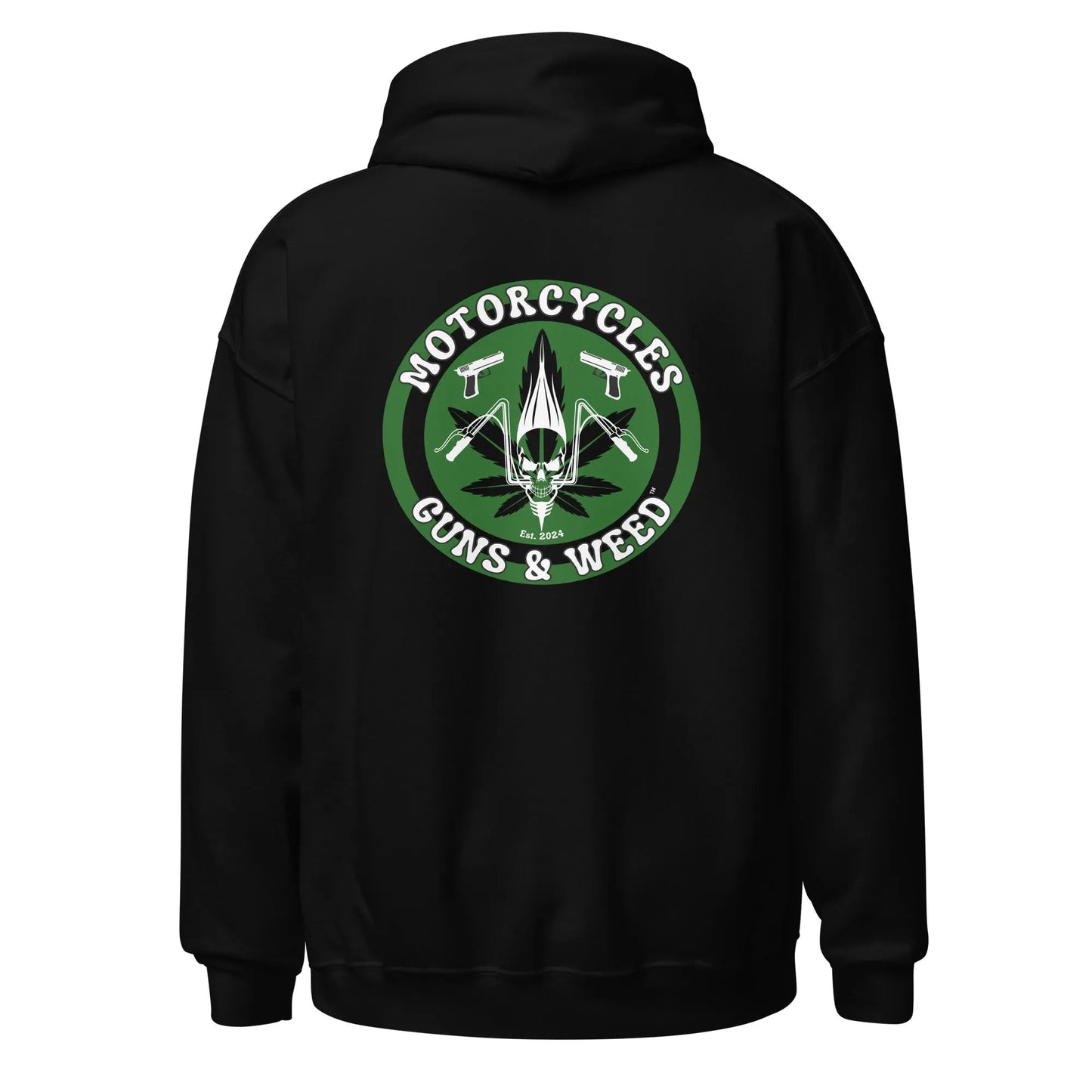 Motorcycles Guns & Weed Hoodie - Unisex - ShopMGW Clothing