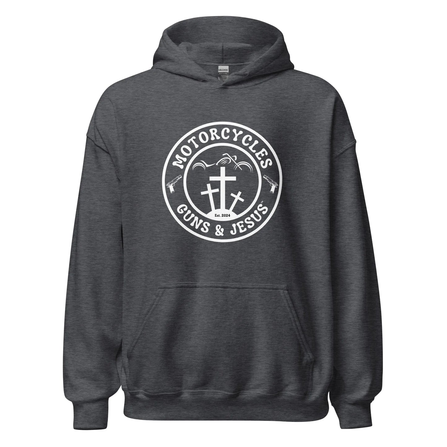Motorcycles Guns & Jesus Hoodie - Unisex - ShopMGW Clothing