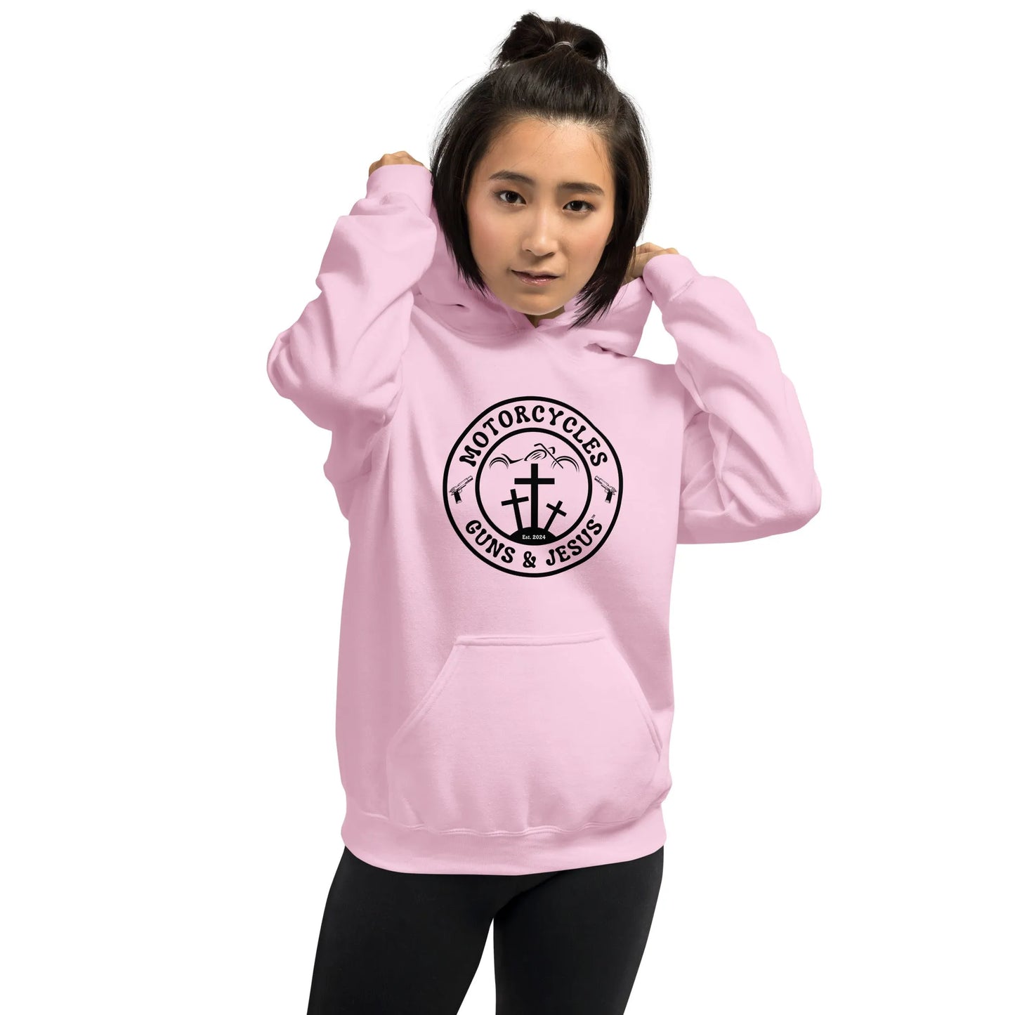 Motorcycles Guns & Jesus Hoodie - Unisex - ShopMGW Clothing