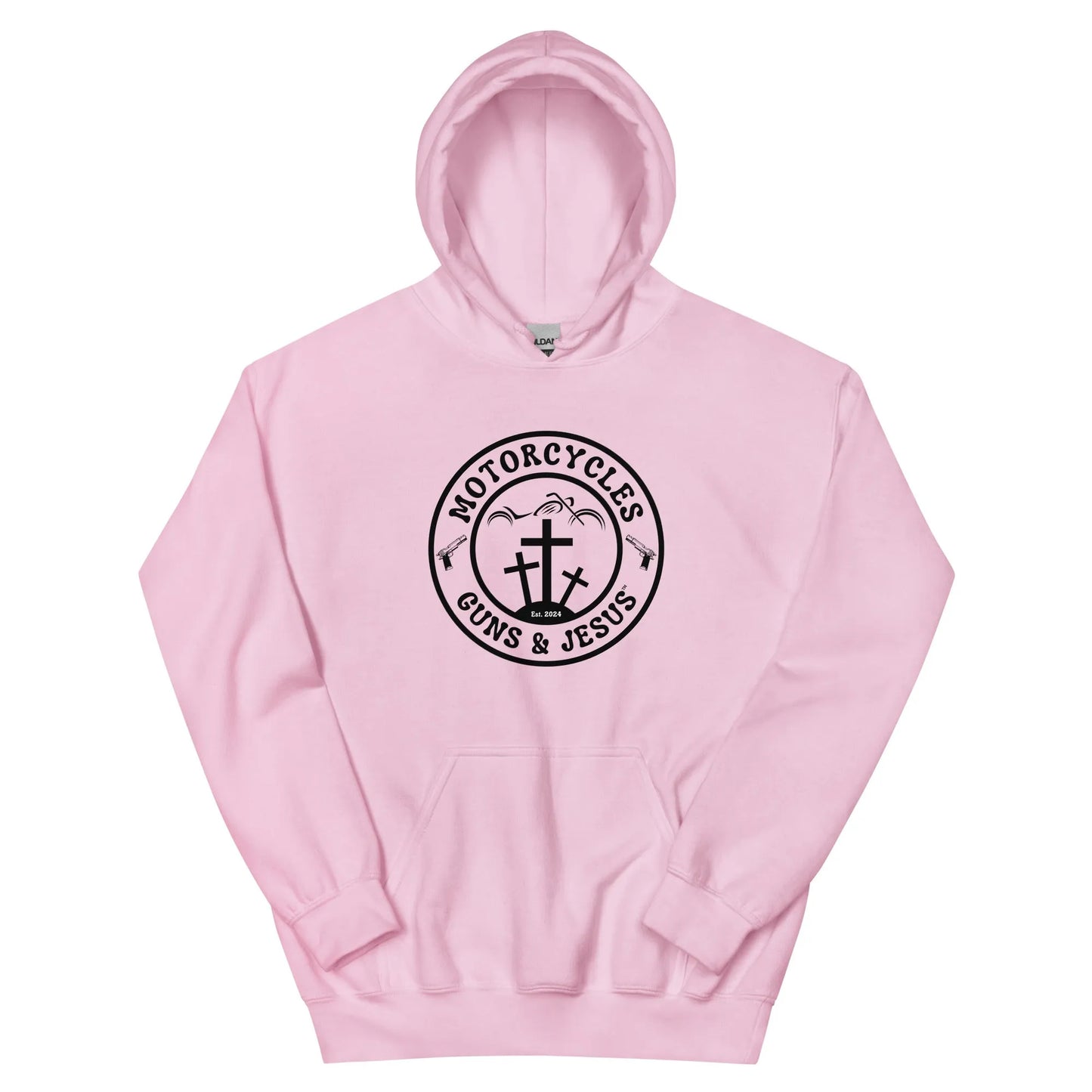 Motorcycles Guns & Jesus Hoodie - Unisex - ShopMGW Clothing