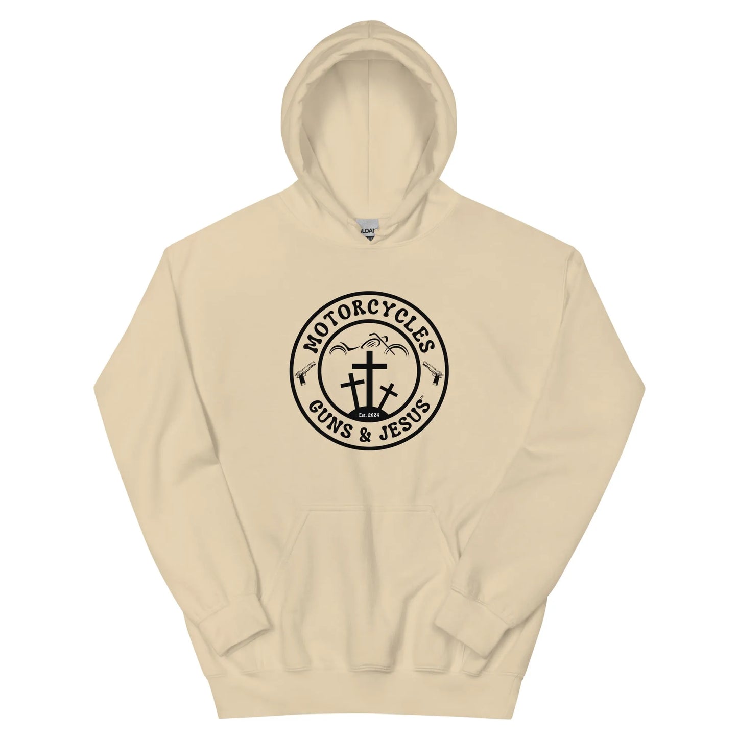 Motorcycles Guns & Jesus Hoodie - Unisex - ShopMGW Clothing