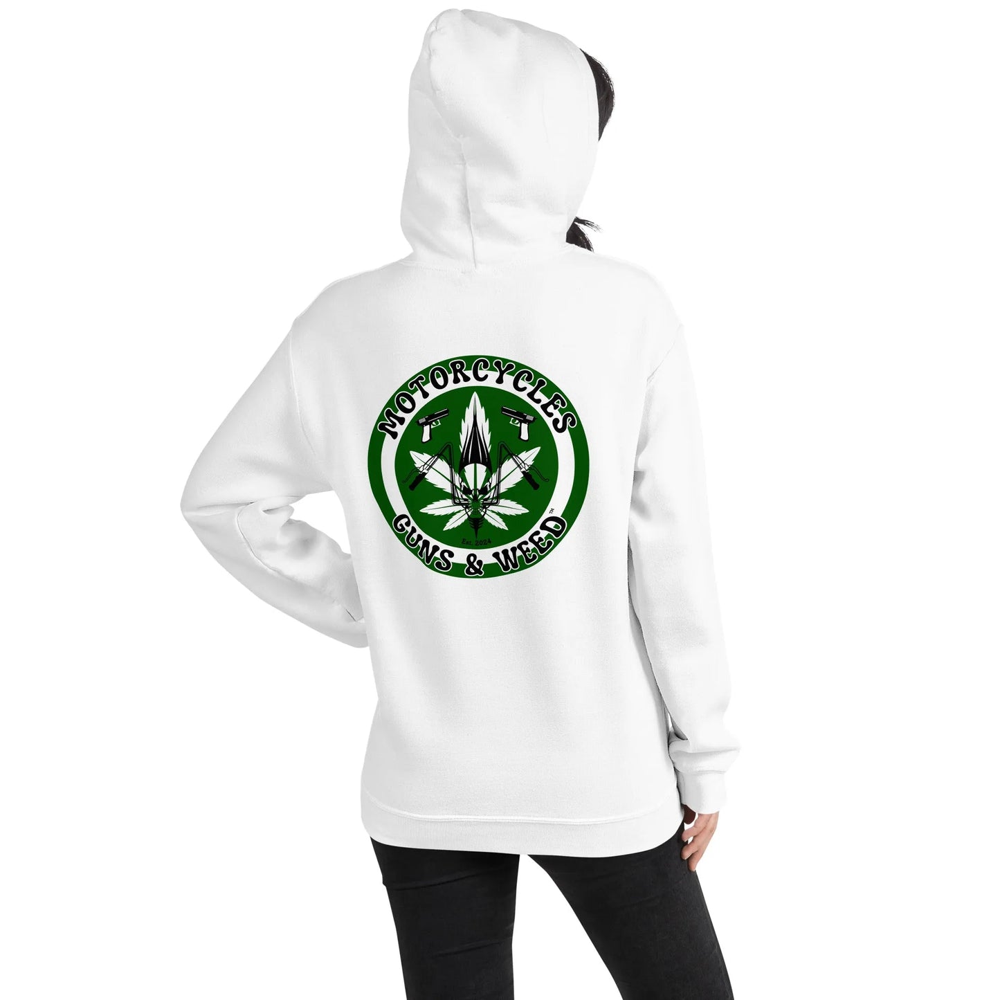 Motorcycles Guns & Weed Hoodie - Unisex - ShopMGW Clothing