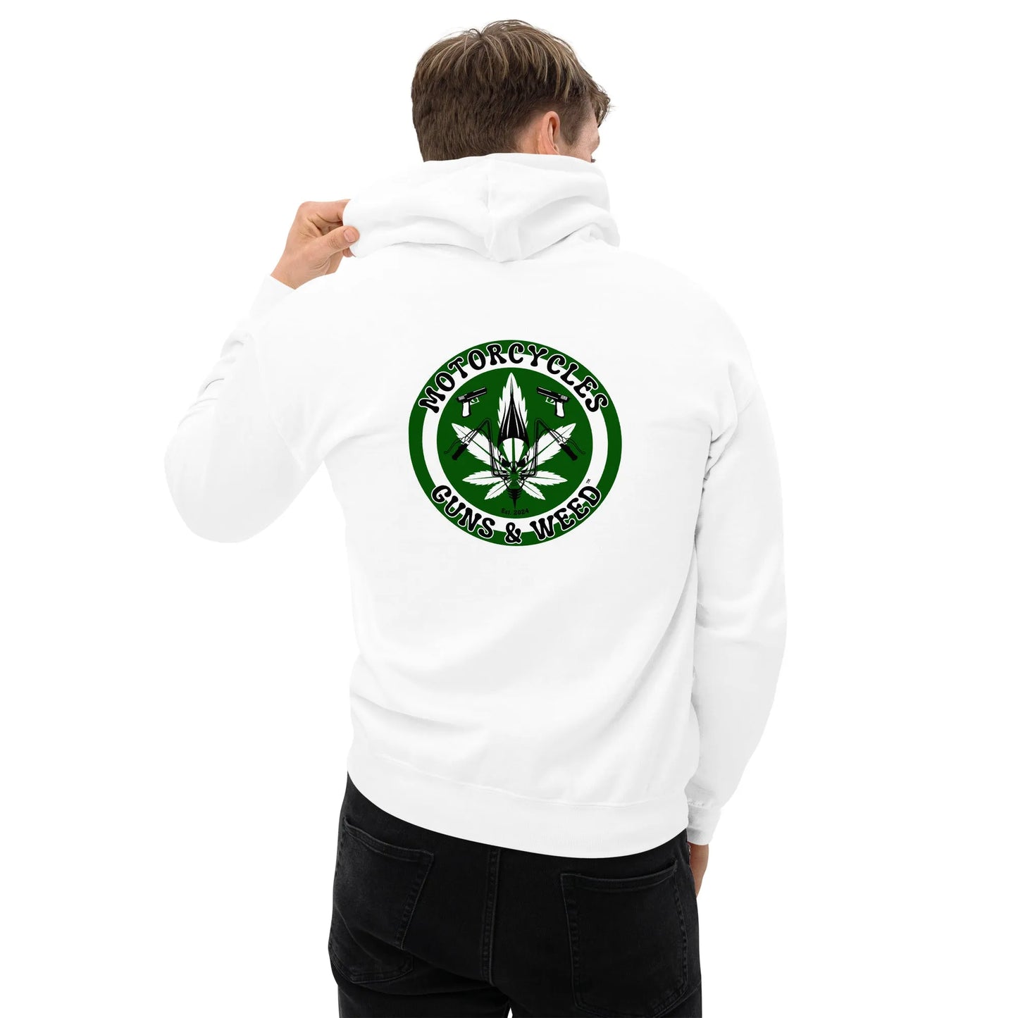 Motorcycles Guns & Weed Hoodie - Unisex - ShopMGW Clothing