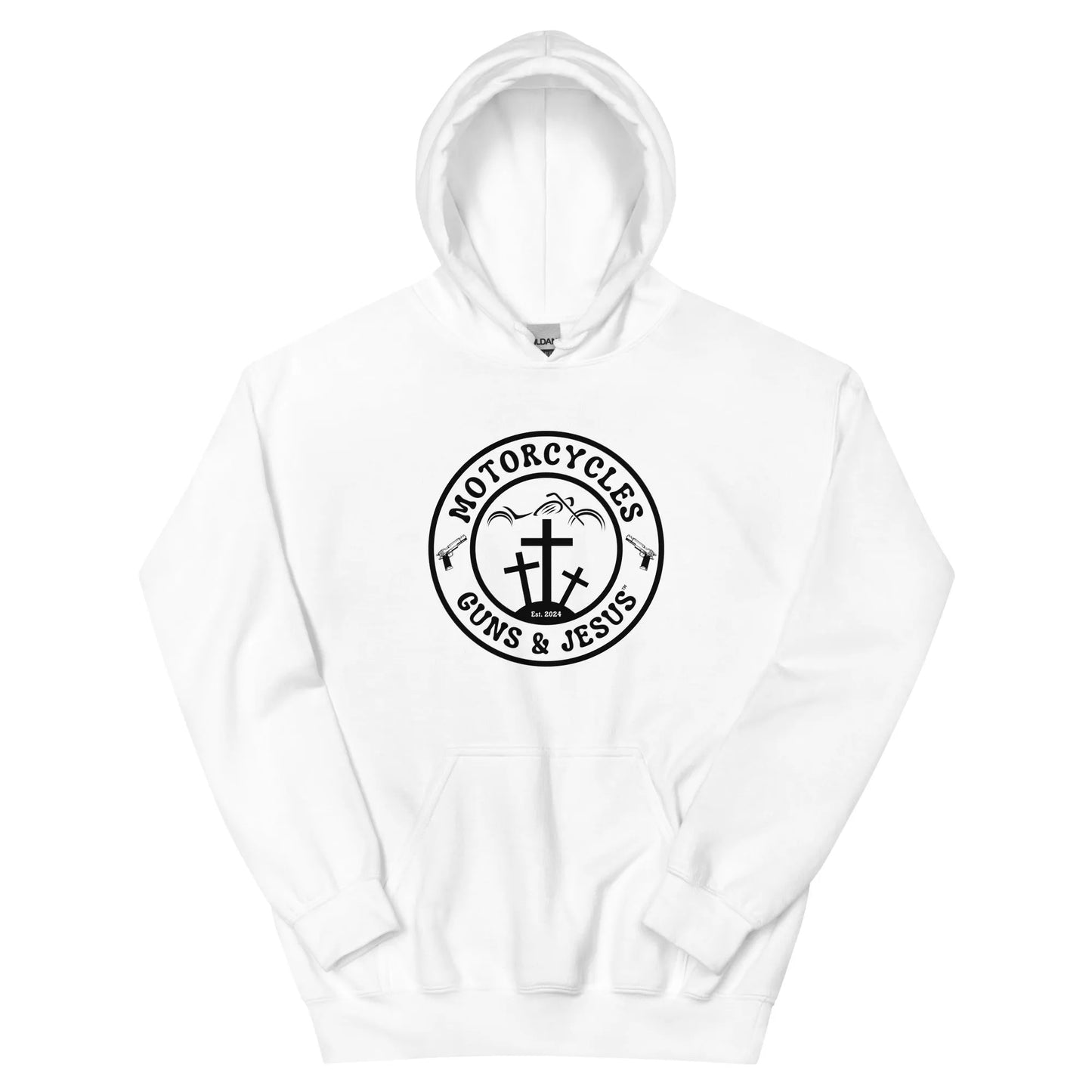 Motorcycles Guns & Jesus Hoodie - Unisex - ShopMGW Clothing