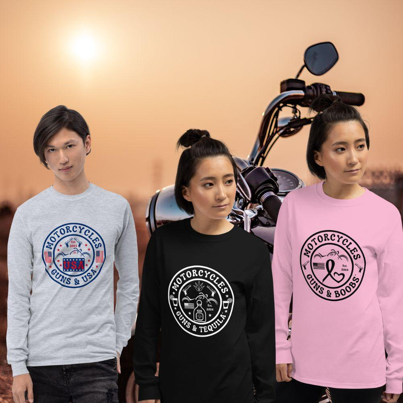 Motorcycle Long Sleeve Shirts - MGW Clothing