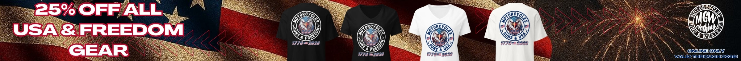 Celebrate America 250th with 25% off our entire USA and Freedom Collection. Code: America250
