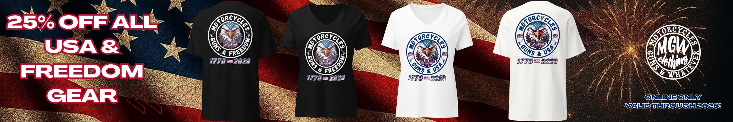 Celebrate America 250th with 25% off our entire USA and Freedom Collection. Code: America250