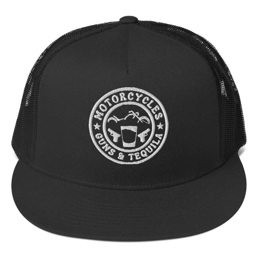 Motorcycles Guns & Tequila Trucker Cap -MGW Clothing