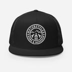 Motorcycles Guns And Bourbon Trucker Cap Round - MGW Clothing