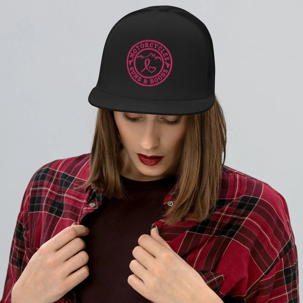 Motorcycles Guns & Boobs Trucker Cap -MGW Clothing