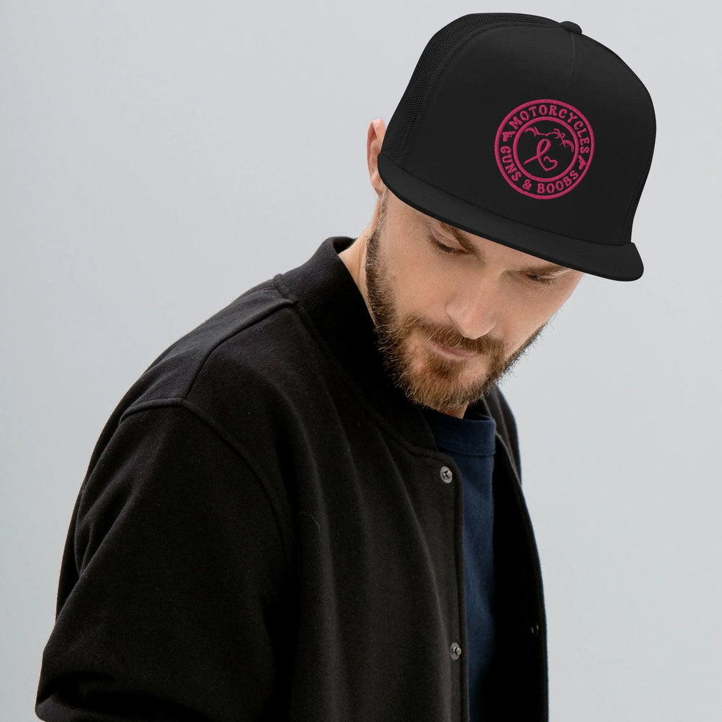 Motorcycles Guns & Boobs Trucker Cap -MGW Clothing