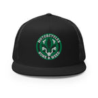 Motorcycles Guns And Weed Trucker Cap Round - MGW Clothing