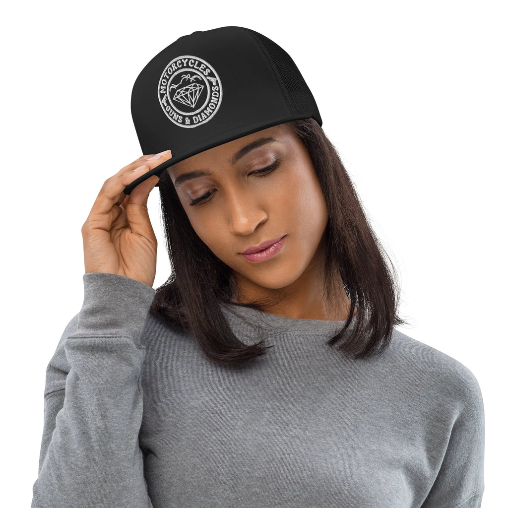 Diamonds Trucker Cap Round -MGW Clothing