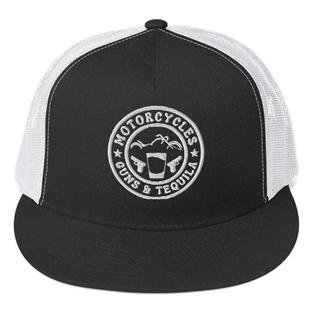 Motorcycles Guns & Tequila Trucker Cap -MGW Clothing