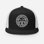 Motorcycles Guns And Bourbon Trucker Cap Round - MGW Clothing