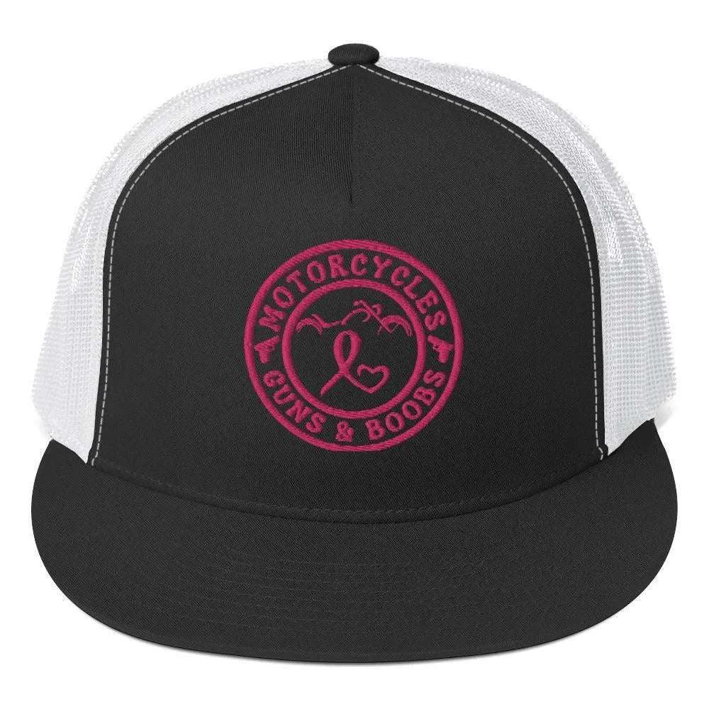 Motorcycles Guns & Boobs Trucker Cap -MGW Clothing