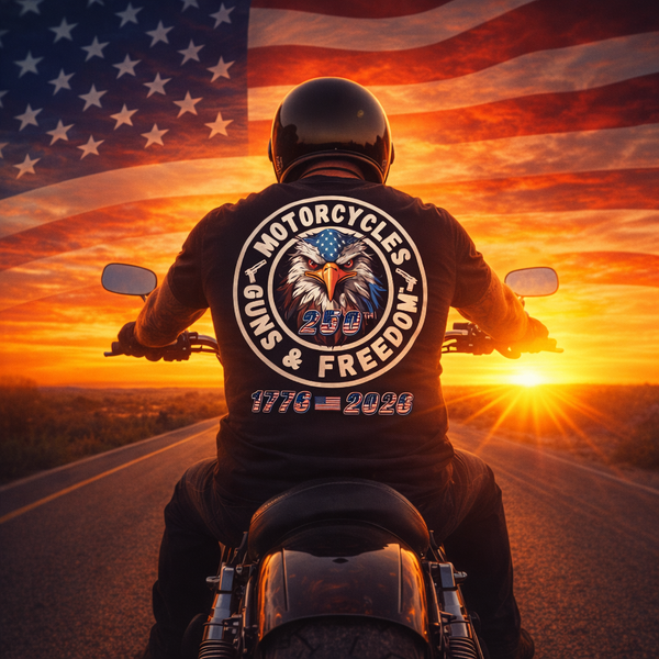 Motorcycles Guns & Freedom MGW America 250 collection