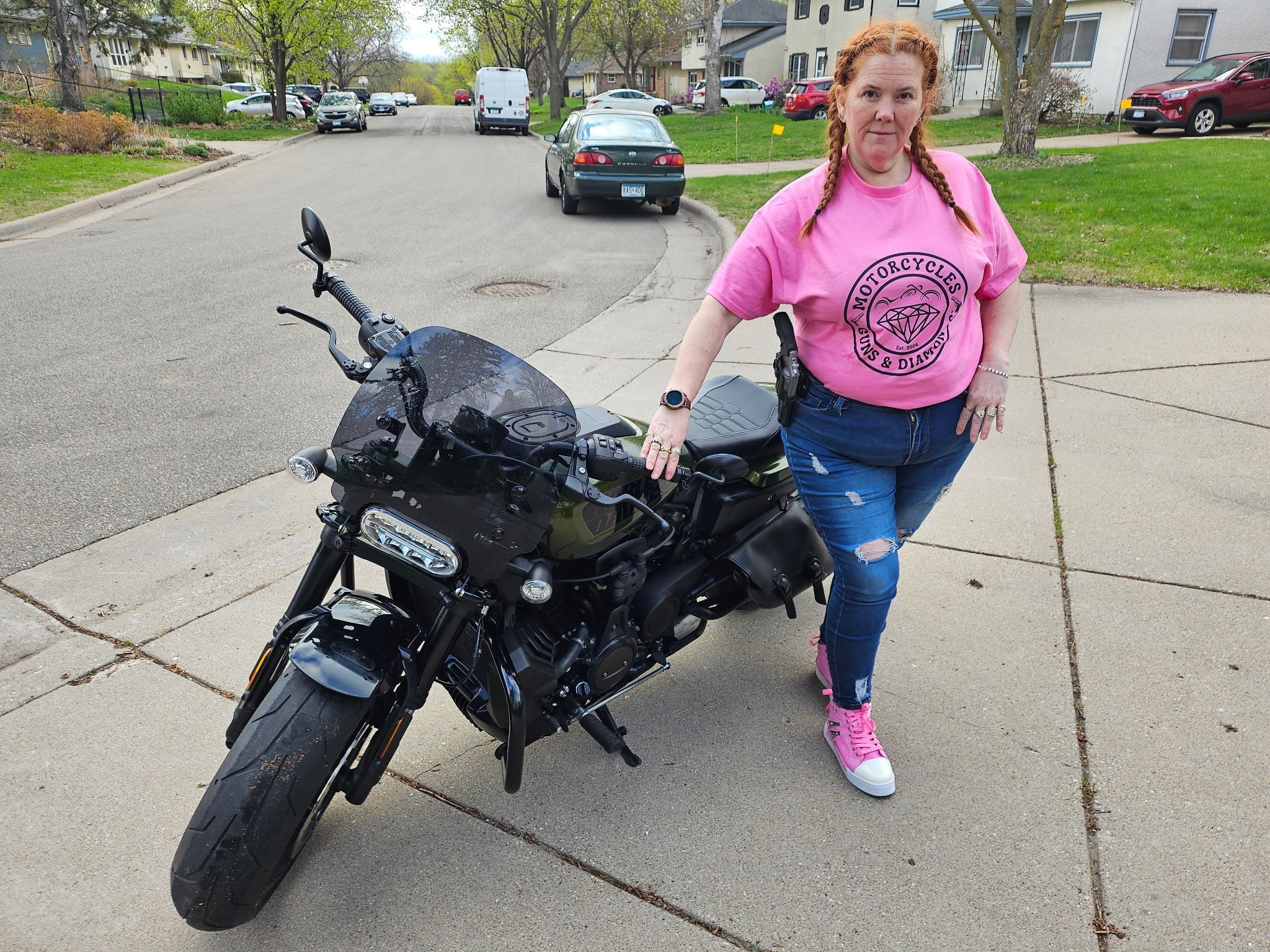 Who wears Motorcycles Guns & Diamonds