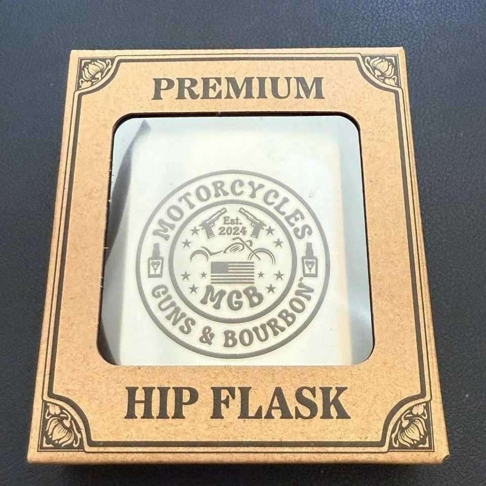 Motorcycles Guns And Bourbon Flask-MGW Clothing