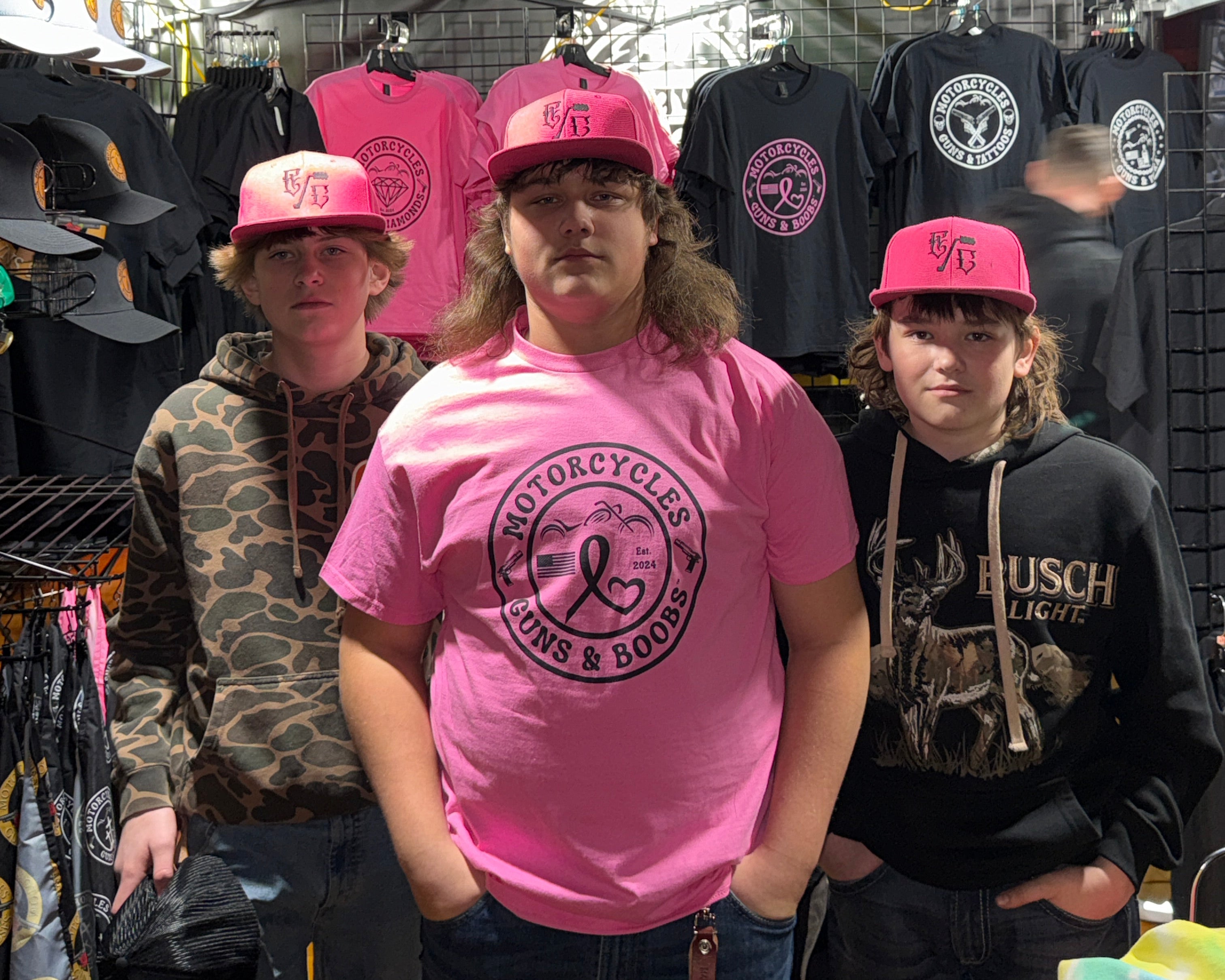 Who wears Motorcycles Guns & Boobs