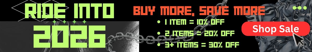 Save up to 30% off with our Tiered discounts. Ride into 2026.