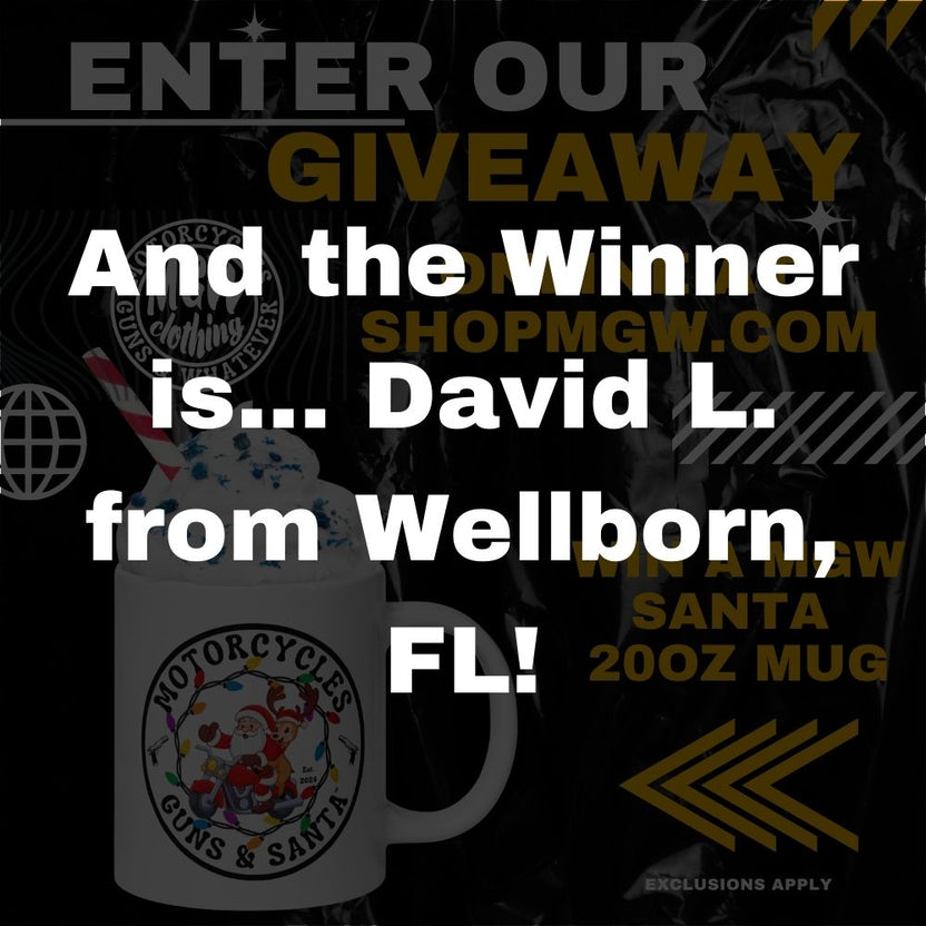 The Santa Mug Giveaway winner is David L from Wellborn, FL.