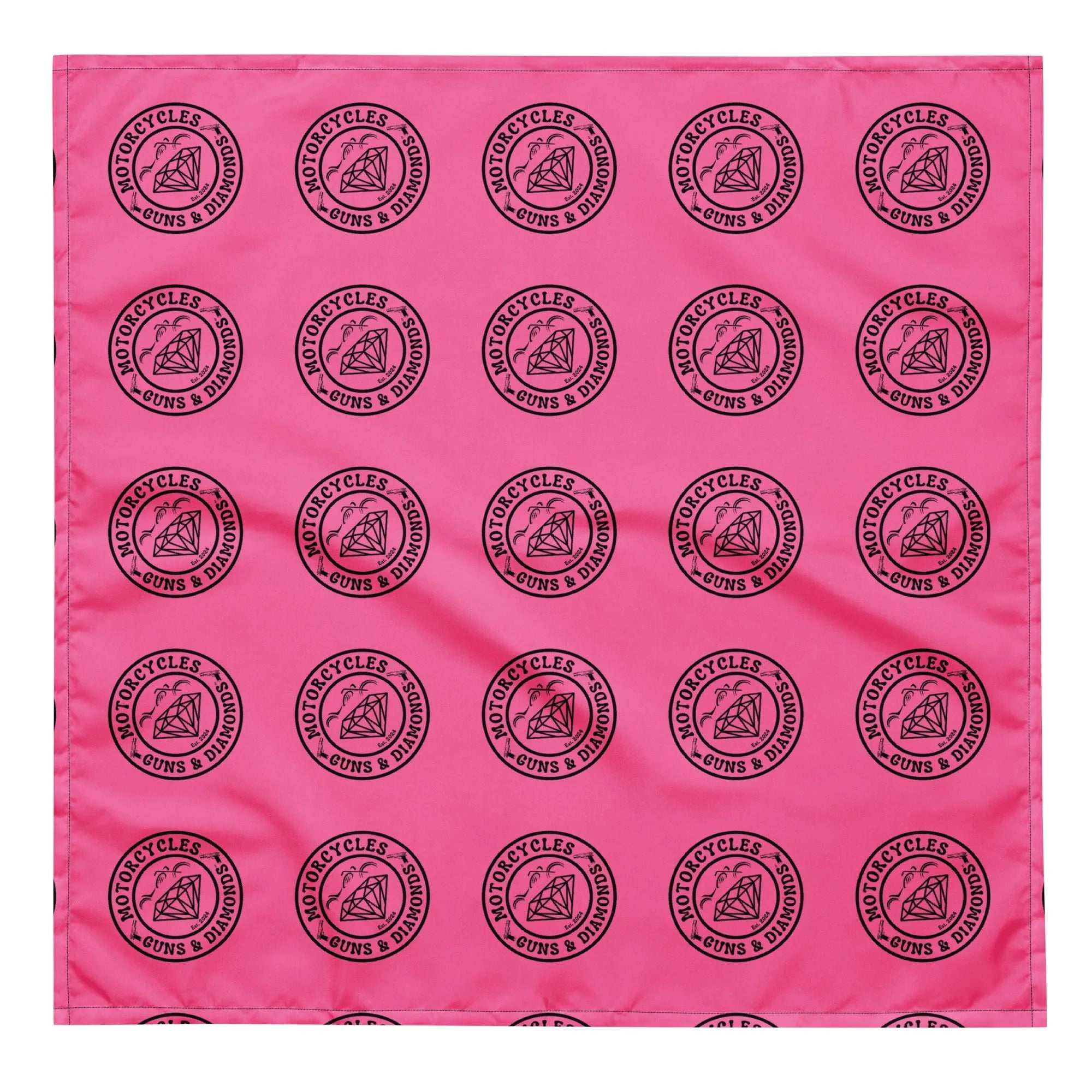 Diamonds Pink bandana -MGW Clothing