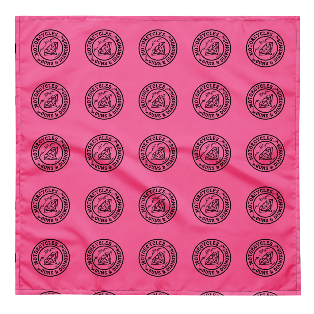 Diamonds Pink bandana -MGW Clothing