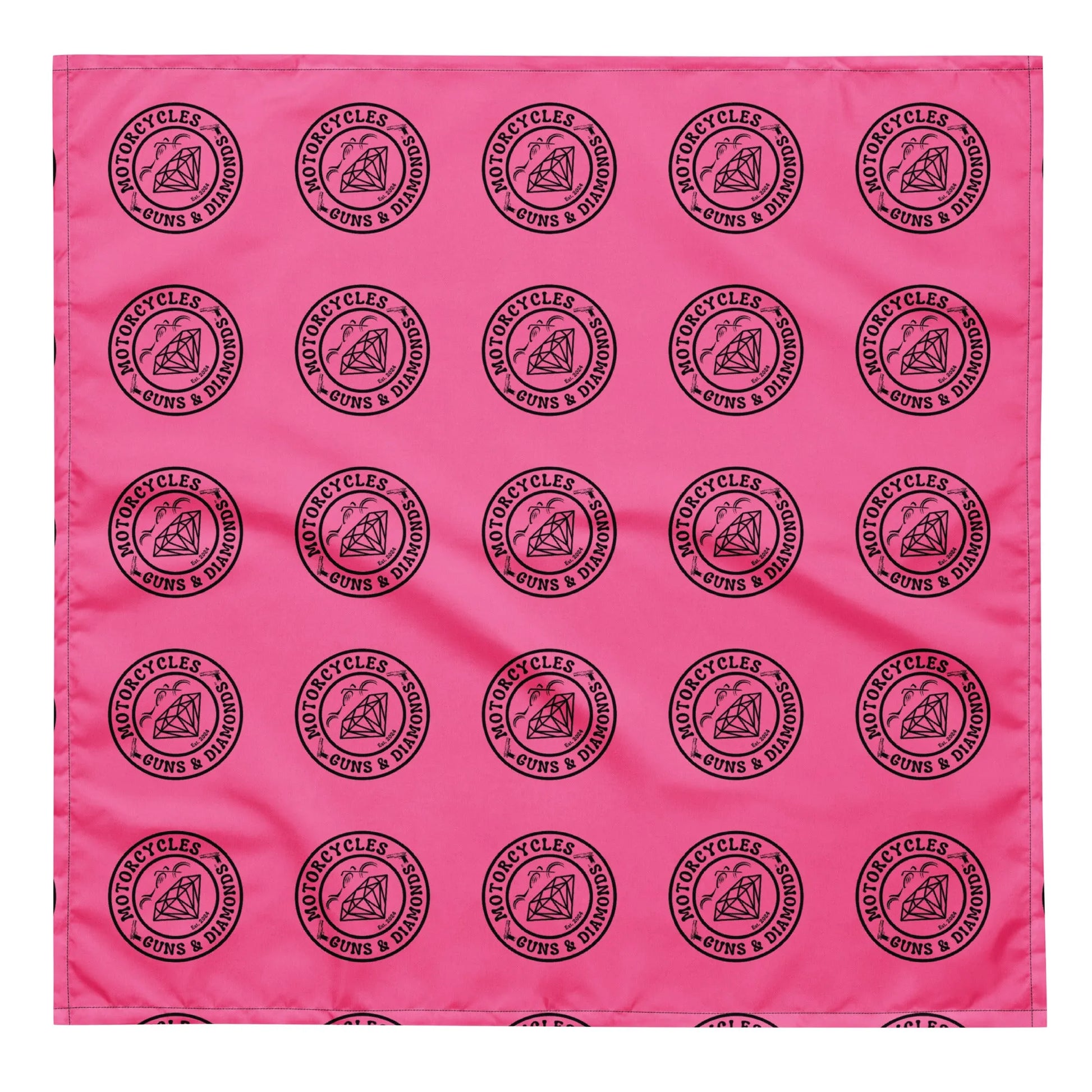 Diamonds Pink bandana -MGW Clothing
