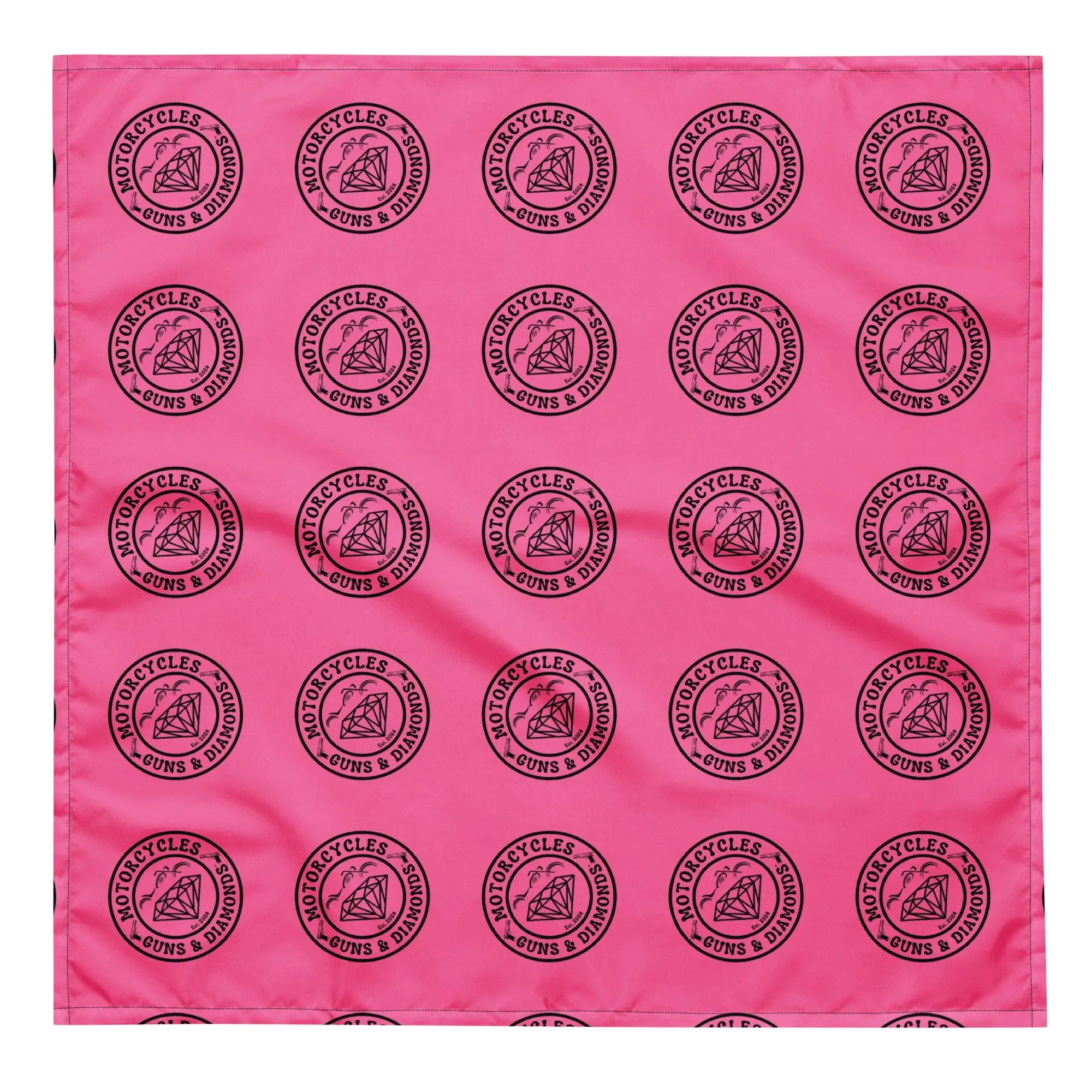 Diamonds Pink bandana -MGW Clothing