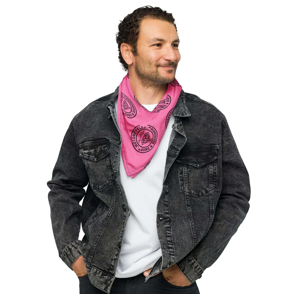Diamonds Pink bandana -MGW Clothing